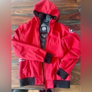 Women’s Canada Goose fleece lined soft shell bomber